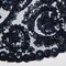 1 Yard Shimmering Tulle Lace Fabric with Sequins and Floral Embroidery 52" Width